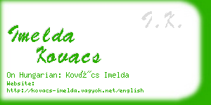 imelda kovacs business card
